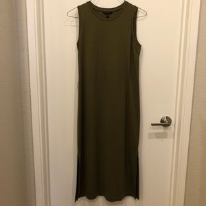 Olive midi dress